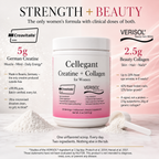 Cellegant® Clinical Creatine + Collagen Powder for Women