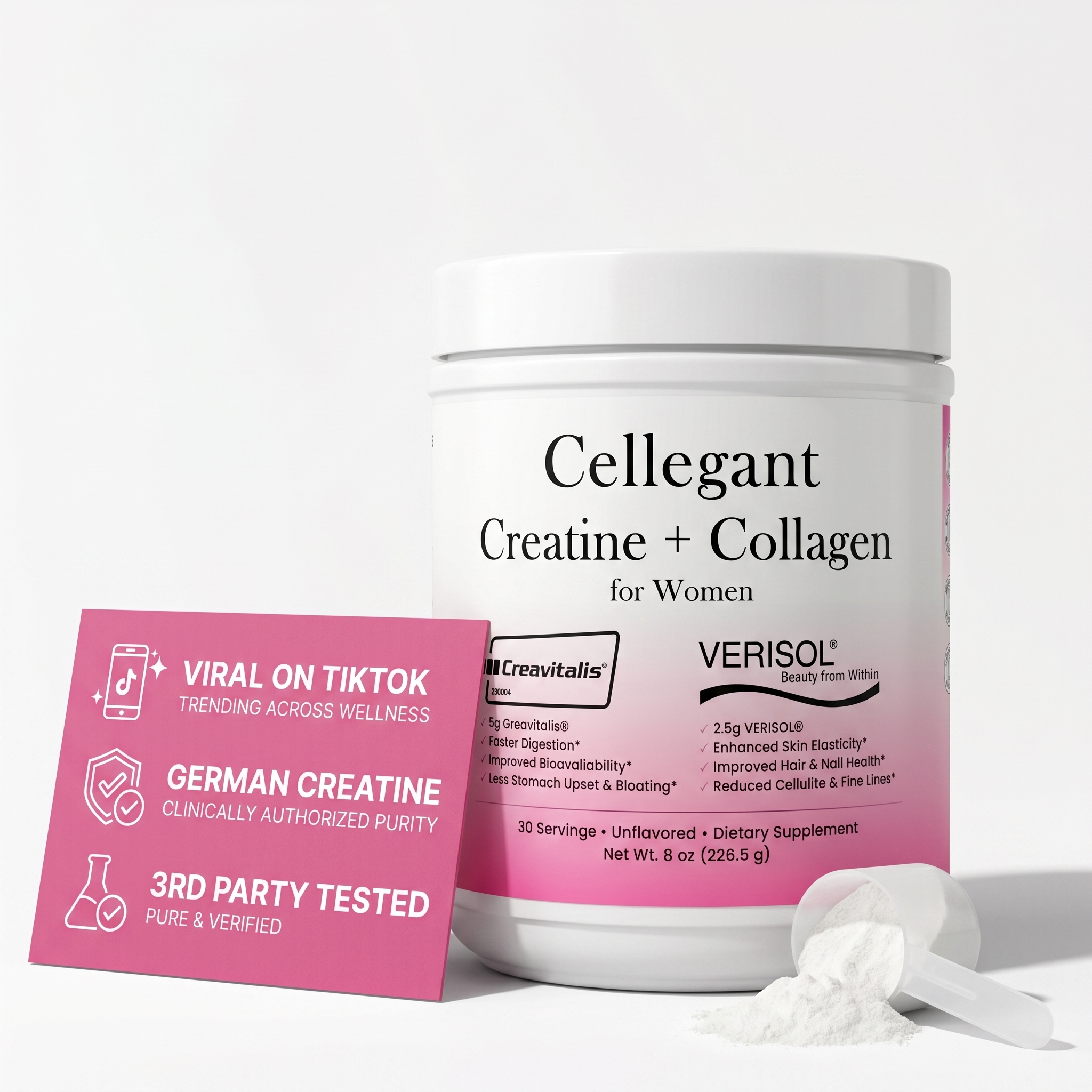 Cellegant Creatine + Collagen for Women